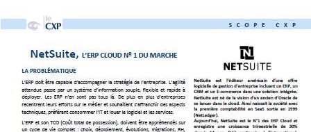 Scope Cxp Netsuite Leader Des Erp Dans Le Cloud Capgemini France