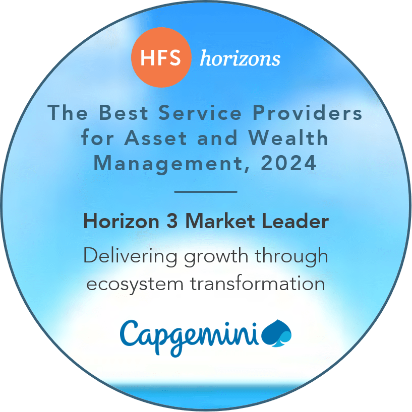 Capgemini is recognized as a Horizon 3 Market Leader in HFS Horizons